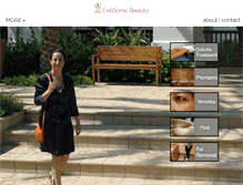 Tablet Screenshot of cellsonic-beauty.com